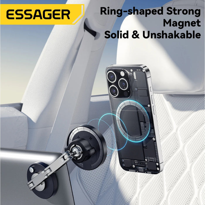 Essager-cargador inalámbrico magnético para teléfono de coche, soporte de carga rápida de 15W, soporte de montaje fácil para Magsafe iPhone 15 14 13 Pro Max