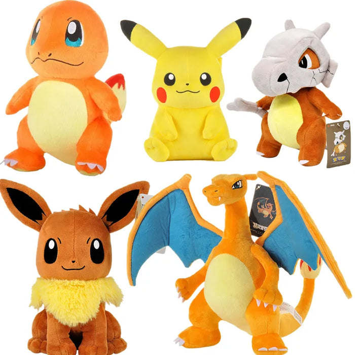 Pokémon Peluche Animal Pikachu Bulbasaur Jigglypuff Lapras Eevee Anime Peluche Bolsa de juguete Regalo para niños