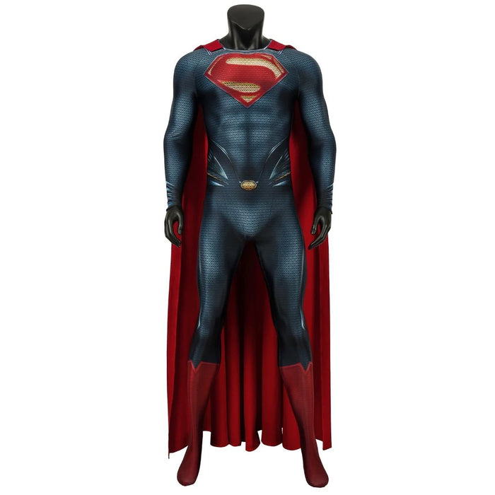 Disfraz de superhéroe de acero para adultos, disfraz de Cosplay de Clark Kent, mono Floral, traje ajustado con estampado 3D de Carnaval y Halloween con capa