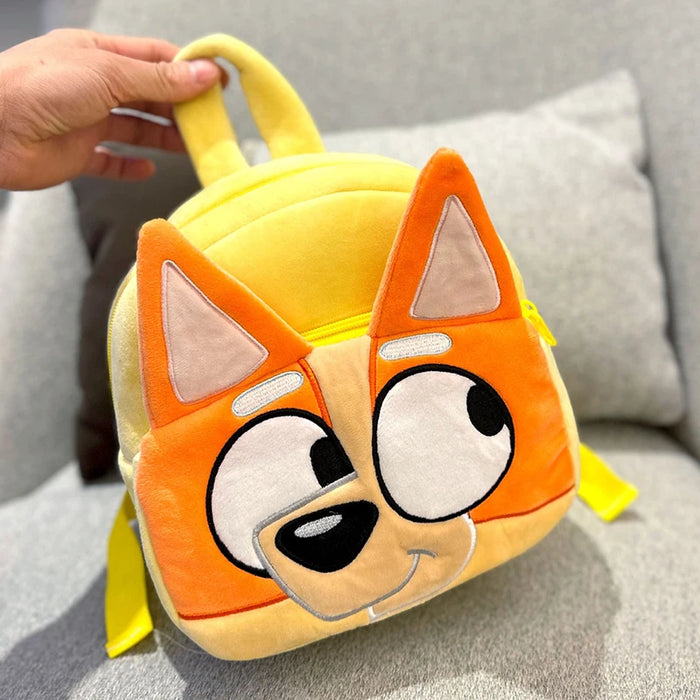 Bluey famille Cosplay préscolaire dessin animé sac d'école bleu chien sac à dos Kawaii Bluey Orange chien enfants sac à dos jouer