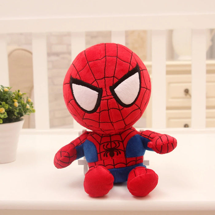 Peluche Spiderman 27 cm - Suave superhéroe de Marvel Avengers, excelente regalo de Navidad para niños