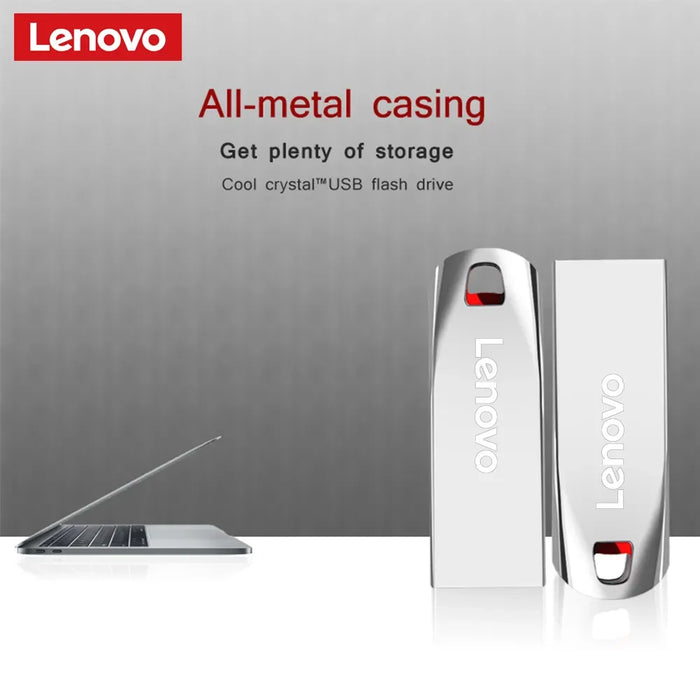 Lenovo-unidad Flash de Metal USB 3,0, 2TB, Pendrive de alta velocidad, 1TB, 512GB, 256GB, unidad Usb portátil, resistente al agua