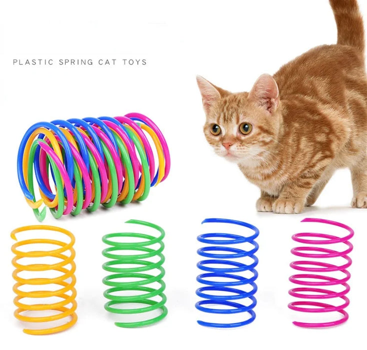 Jouets interactifs pour chaton, spirales rotatives, pulls colorés en spirale pour chats