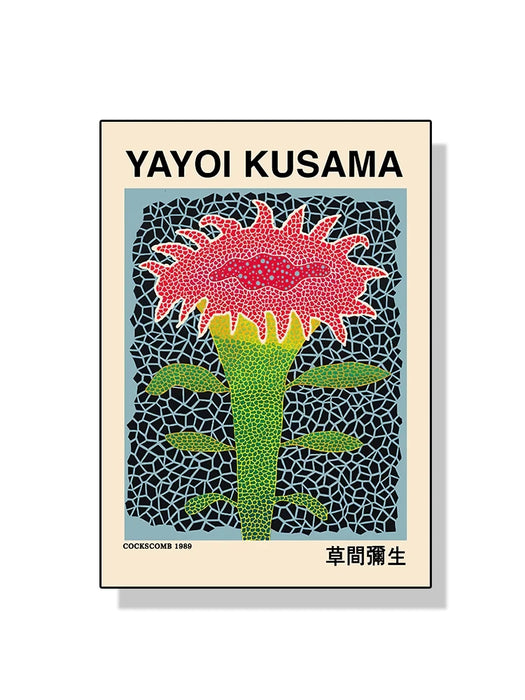 Yayoi Kusama – affiche d'art mural avec fleurs de citrouille, peinture sur toile abstraite imprimée pour décoration de maison moderne