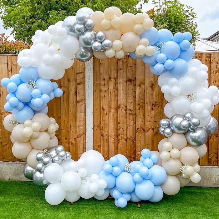 Kit de arco de guirnalda de globos para decoración de bodas y fiestas de cumpleaños para niños y adultos, bolas de látex para baby shower y revelación de género