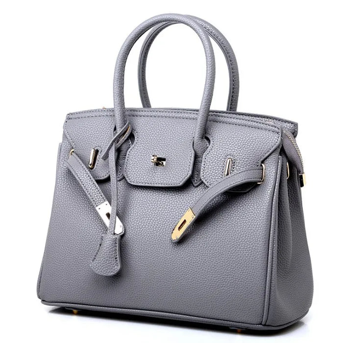 Birkin Bag for Women Fashionable Litchi Pattern Handbag