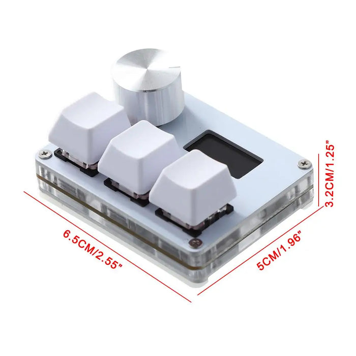 SayoDevice OSU teclado O3C interruptor de pasillo de liberación rápida interruptores magnéticos rojos con perilla de control