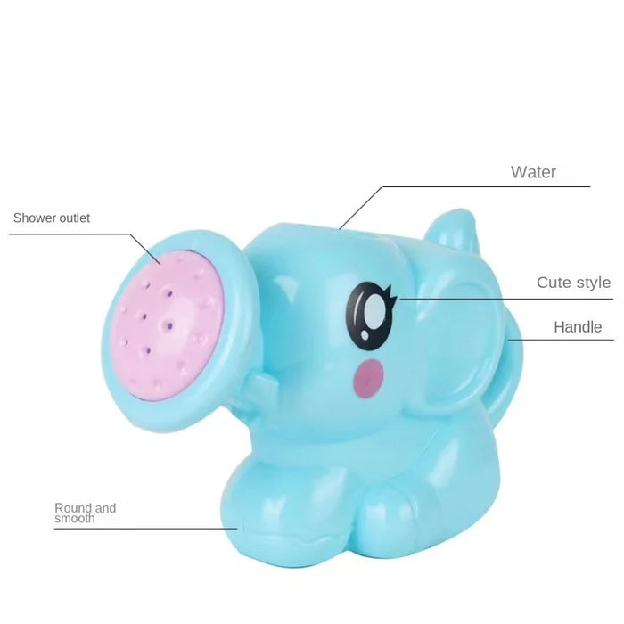 Pichet en plastique pour jouet de bain, outil de douche pour enfants, pulvérisateur d'eau en forme d'éléphant pour douche d'été