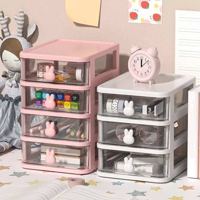 Boîte de bureau multifonctionnelle avec porte-stylo et rangement pour accessoires pour cheveux, boîte à bijoux multicouche