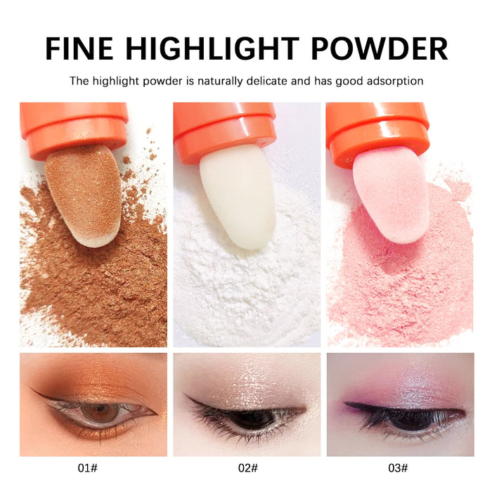 Highlighter für Gesicht und Körper mit funkelndem Puder – hoher Glanz und bezaubernder Glitzer für Haar- und Körper-Make-up