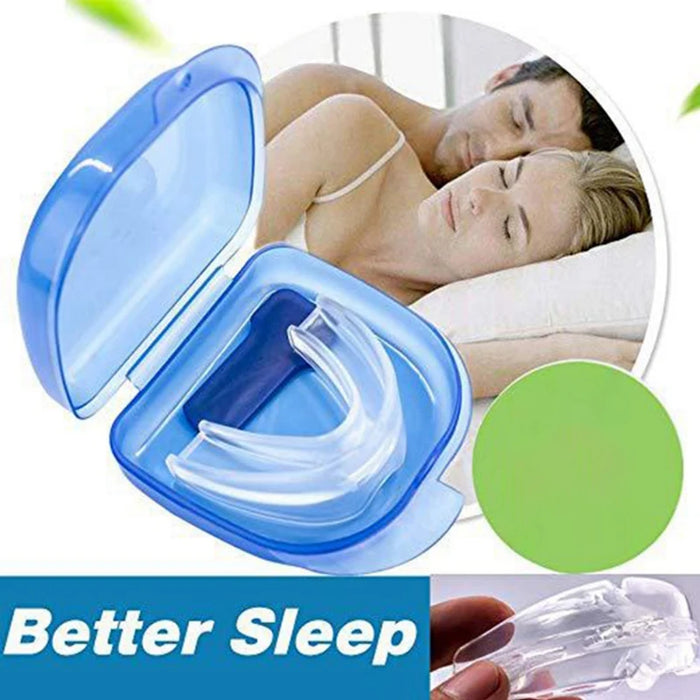 Tirantes nocturnos de silicona para dientes, protección contra rechinar los dientes y protector contra mordidas, protector bucal que mejora el sueño para la salud personal