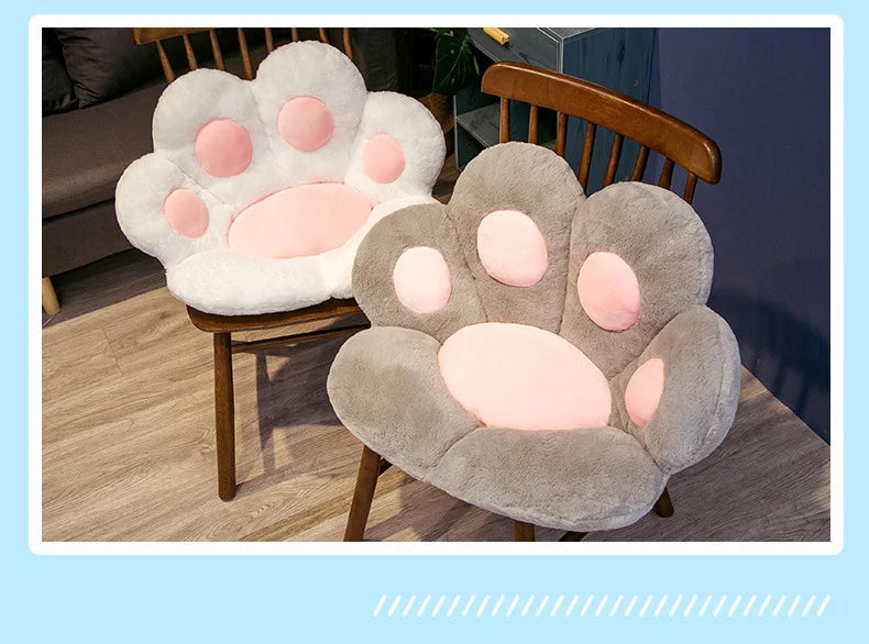 Pouf pied de chat pour des moments élégants - Coussin d'assise doux et charmant