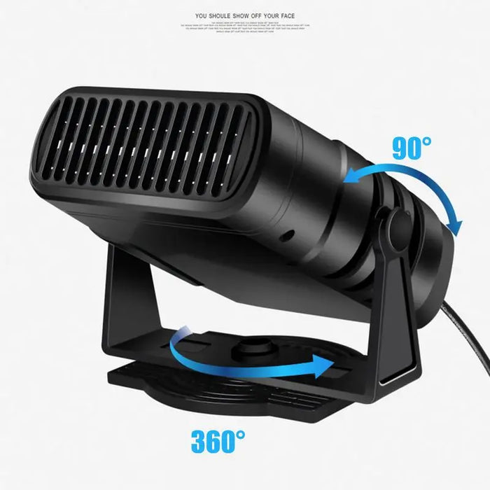 Ventilador calefactor para coche 2 en 1, refrigeración y calefacción, 120W/200W, 12V/24V, calentador portátil para parabrisas de coche para descongelar y desvaporar