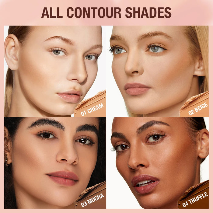 O.TWO.O Contour Stick Cream Langlebiger, leichter Textmarker-Stick, einfach zu formender Gesichts-Concealer, Bronzer, Make-up-Stift