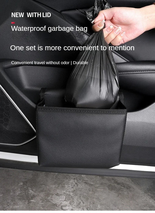 Collapsible Car Trash Holder - Door or Seatback Storage Organizer for Your Vehicle's Interior