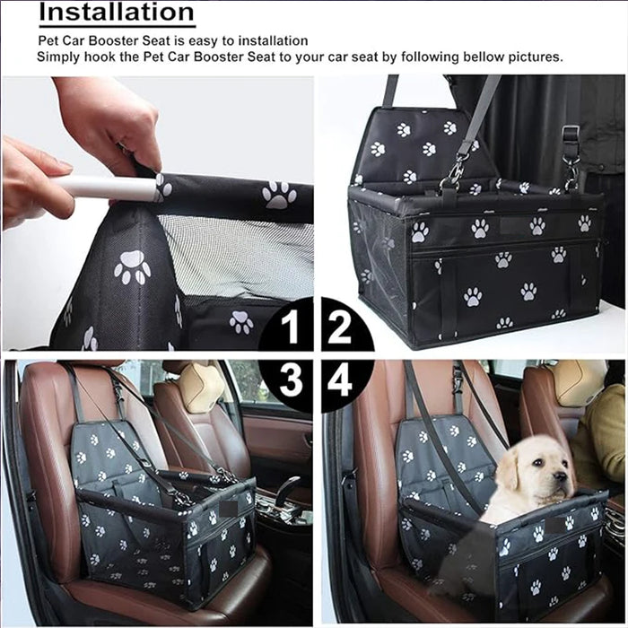 Asiento de coche para perros de alta calidad: cinturón de seguridad plegable y estable para cachorros, ¡perfecto para viajar!