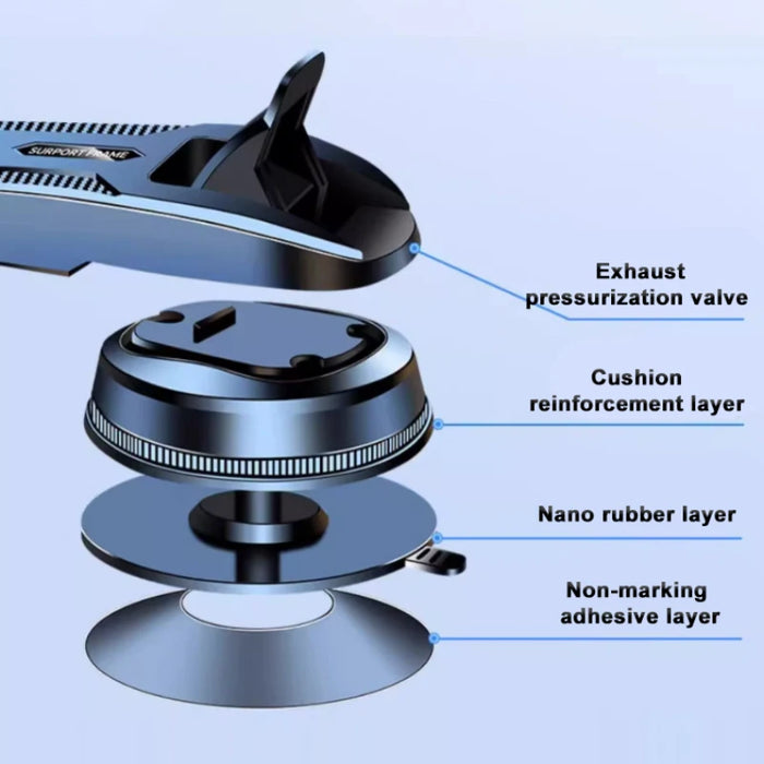 SEAMETAL Soporte universal para teléfono para salpicadero de coche para navegación GPS - Soporte para teléfono móvil en el parabrisas