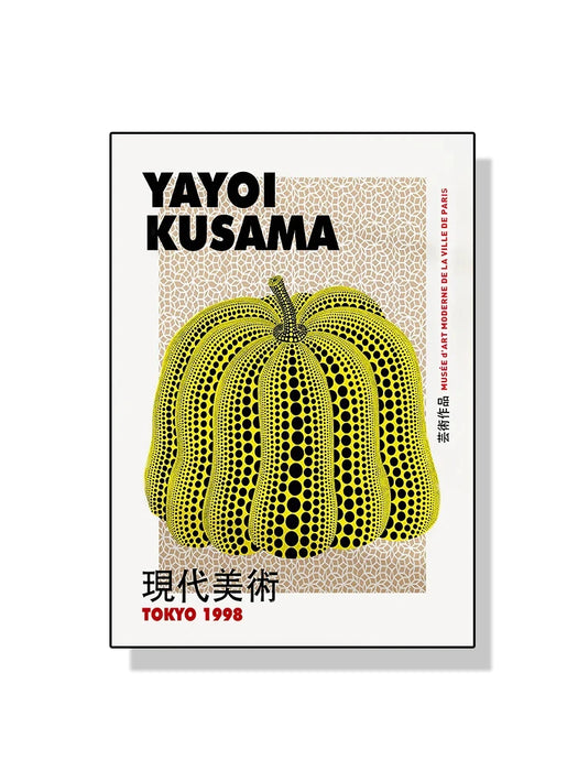 Yayoi Kusama – affiche d'art mural avec fleurs de citrouille, peinture sur toile abstraite imprimée pour décoration de maison moderne