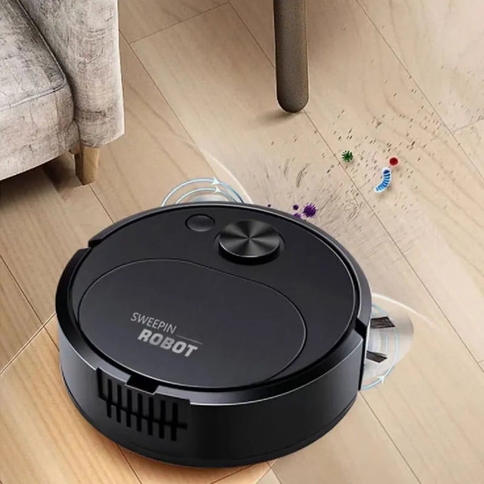 2024 Nouvel aspirateur robot sans fil 3 en 1 avec chargement USB - Nettoyage efficace pour la maison et le bureau avec fonction d'aspiration et de nettoyage de 1 500 Pa