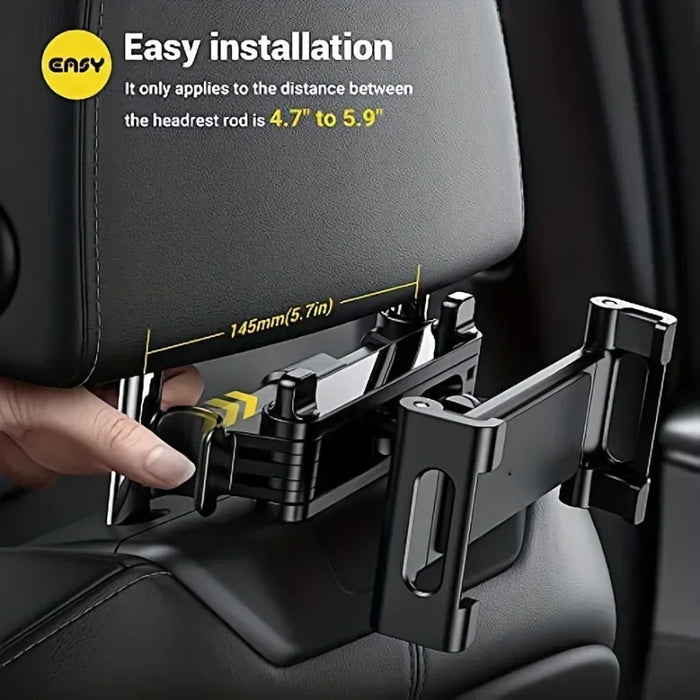 Soporte para tableta de coche, reposacabezas, soporte para iPad, asiento trasero telescópico automático, soporte para tableta, Clip de cuna, soporte Universal para teléfono móvil