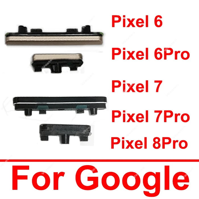 Pièces de réparation bouton power et volume pour Google Pixel 6 Pro, 7 Pro et 8 Pro