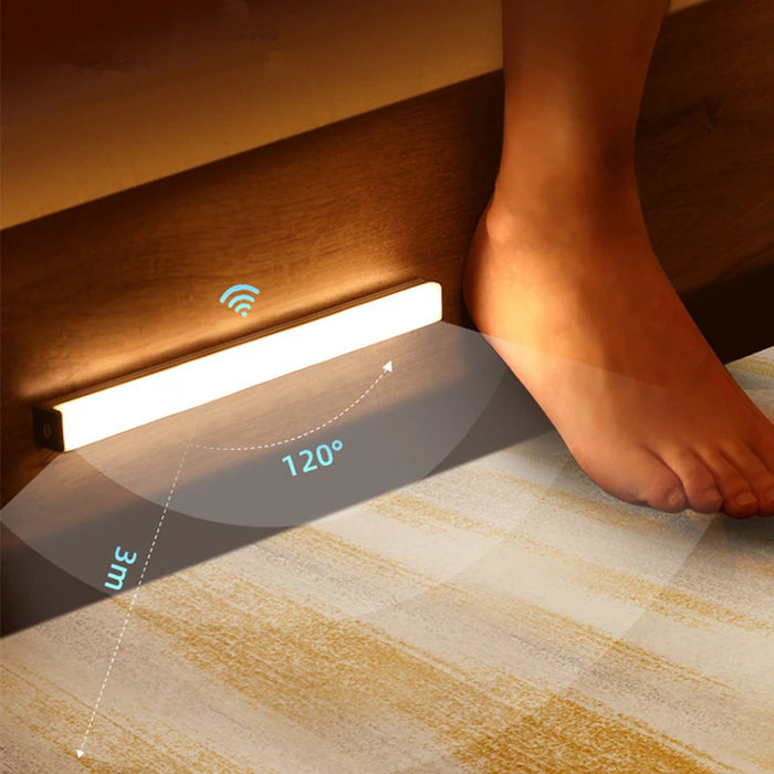 Luz nocturna LED inalámbrica con sensor de movimiento para cocina, dormitorio, armario, escaleras e iluminación de fondo