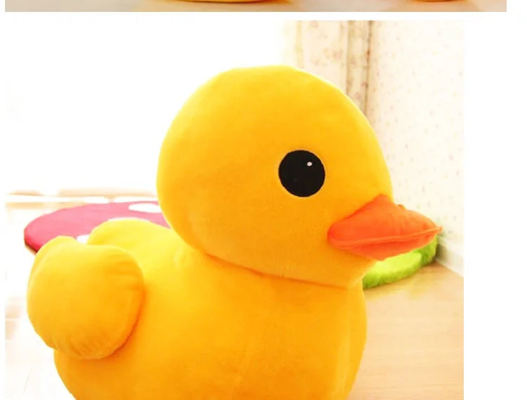 Mini muñeca de peluche de pato amarillo grande, animal de peluche de dibujos animados suave y lindo, regalos de cumpleaños para niños y bebés, regalo de festival para niñas