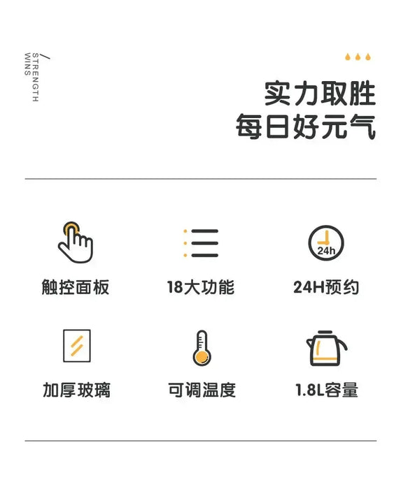 Tetera sanitaria multifuncional automática - Hervidor eléctrico para pequeños electrodomésticos 110V