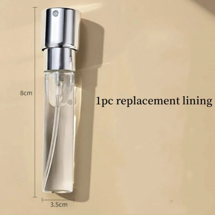 8ML Refillable Luxury Leather Perfume Atomizer with Rotating Press, Mini Travel Size Container for Fragrances