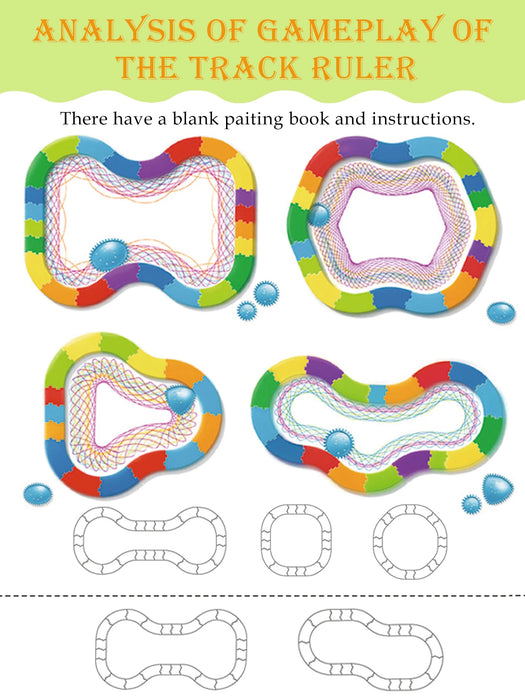 Ensemble de spirographe avec des formes amusantes – Ensemble de dessin classique pour enfants de 8 ans et plus avec pièces aléatoires