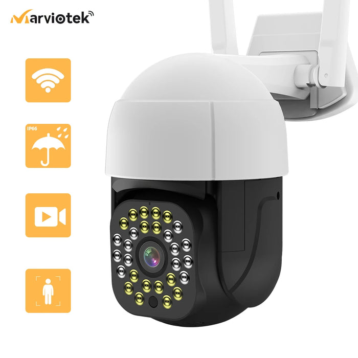 Cámara IP de seguimiento automático 4K para exteriores, minicámara CCTV de visión nocturna de 5MP, domo de velocidad, 8MP, WIFI, 1080P, vigilancia de seguridad para el hogar