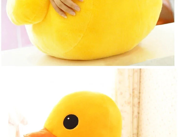 Mini muñeca de peluche de pato amarillo grande, animal de peluche de dibujos animados suave y lindo, regalos de cumpleaños para niños y bebés, regalo de festival para niñas