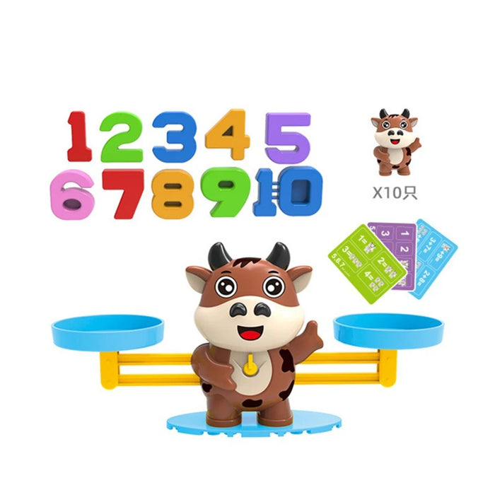 Jouet mathématique Montessori, équilibre singe, jeu éducatif pour bébé, jouets d'apprentissage des nombres, matériel pédagogique