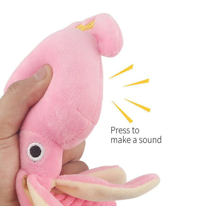 Supet Pet Octopus - Juguete de cuerda de peluche, duradero, divertido e interactivo para uso en interiores y exteriores