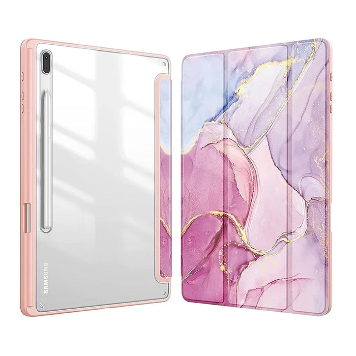 Funda con portalápices para Samsung Galaxy Tab S9 FE 11 Plus 12,4 pulgadas 2023 - Carcasa protectora para Tab A9 S9 S8 S7 11" Plus 12,4"