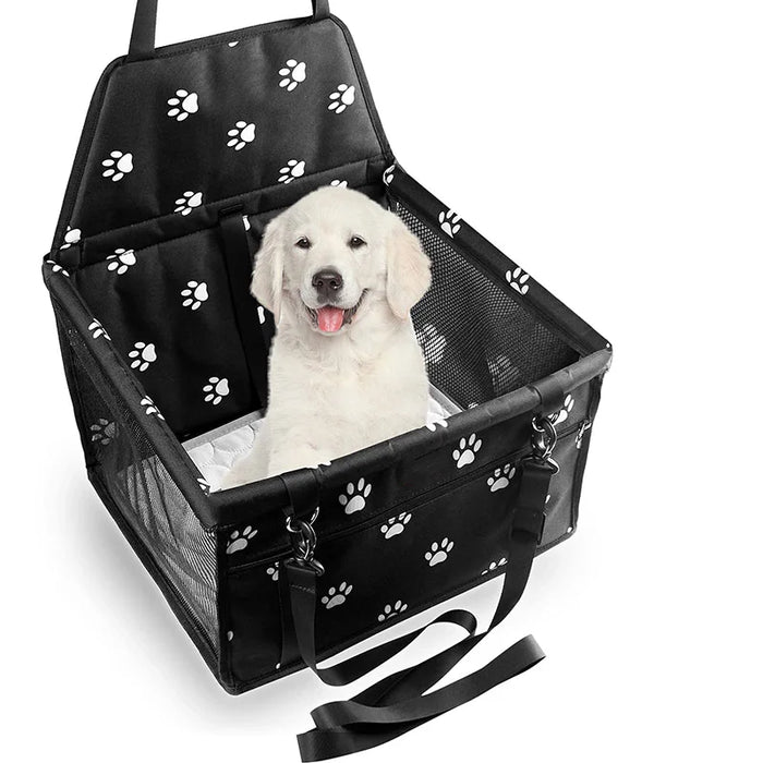 Asiento de coche para perros de alta calidad: cinturón de seguridad plegable y estable para cachorros, ¡perfecto para viajar!