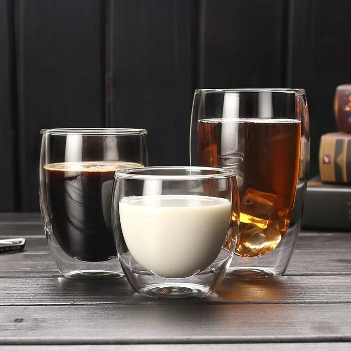 Verres isothermes double face – Tasses à café et chopes à bière élégantes en 5 tailles