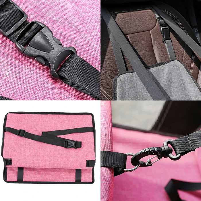 Funda plegable para coche para perros, hamaca para gatos y perros, funda de transporte para viajes