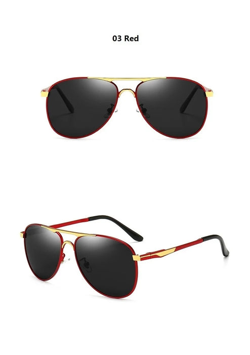 Polarisierte Luxus-Pilot-Sonnenbrille für Damen und Herren – Retro-Design für Autofahren, Angeln und Outdoor-Aktivitäten – UV400-Schutz