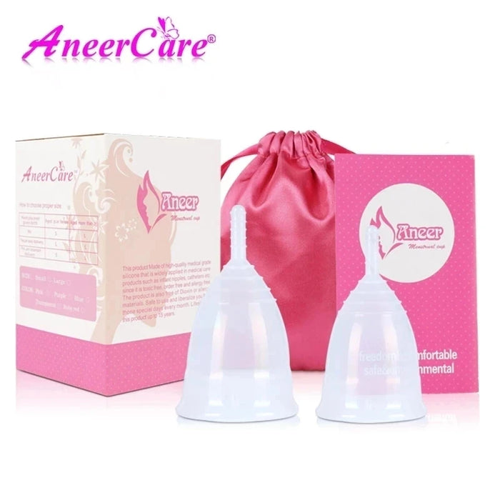 Coupe menstruelle en silicone médical pour femme - Kit de collecte hygiénique pour les menstruations et les soins personnels