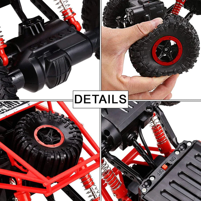 1:16 Ferngesteuertes Geländewagen mit LED – 4WD-Buggy für Kinder und Metallkonstruktion