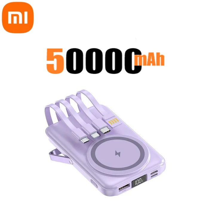 Xiaomi 22,5 W 200000 mAh cargador inalámbrico magnético Power Bank con soporte para teléfono para iPhone, Samsung y Huawei carga rápida