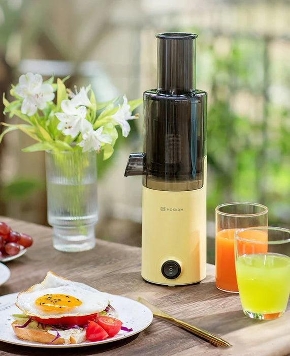 Compact Slow Juicer for Home - Automatic Multifunctional Fruit Juicer with Residue Separation