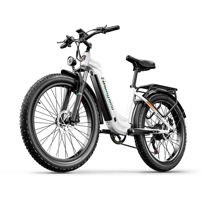 Bicicleta eléctrica de montaña Shengmilo MX06 de 26 pulgadas con motor de 1000W Fatbike 48V 17,5Ah para bicicleta urbana para adultos