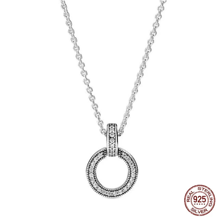 Eleganter Anhänger aus 925er Sterlingsilber mit glänzenden Herzen, perfekt für Pandora und als Geschenk für Paare