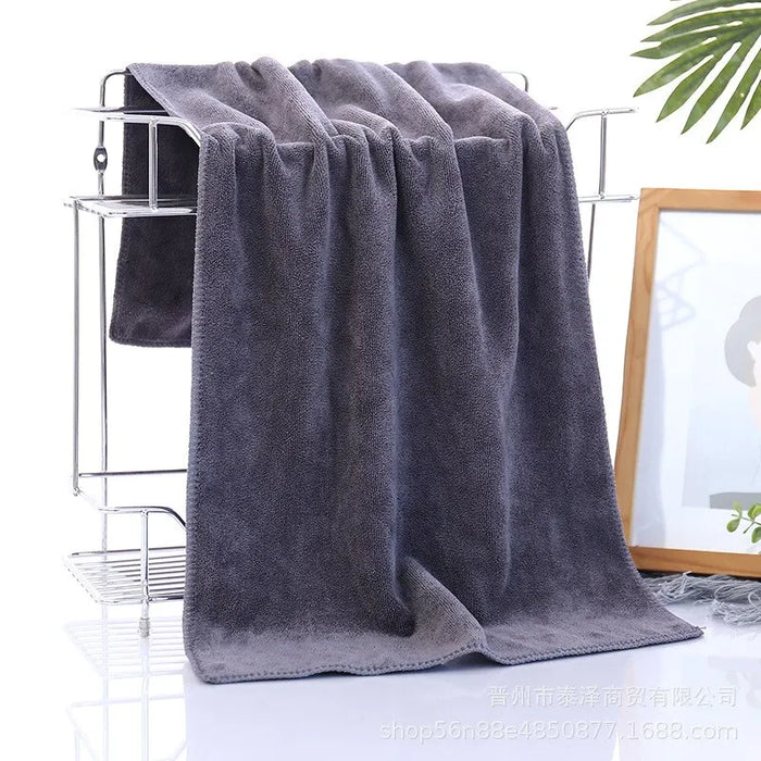 Serviette de bain en microfibre pour sécher les cheveux, serviette de sport douce et épaisse et absorbante pour la maison, le nettoyage de la voiture et les salons de coiffure