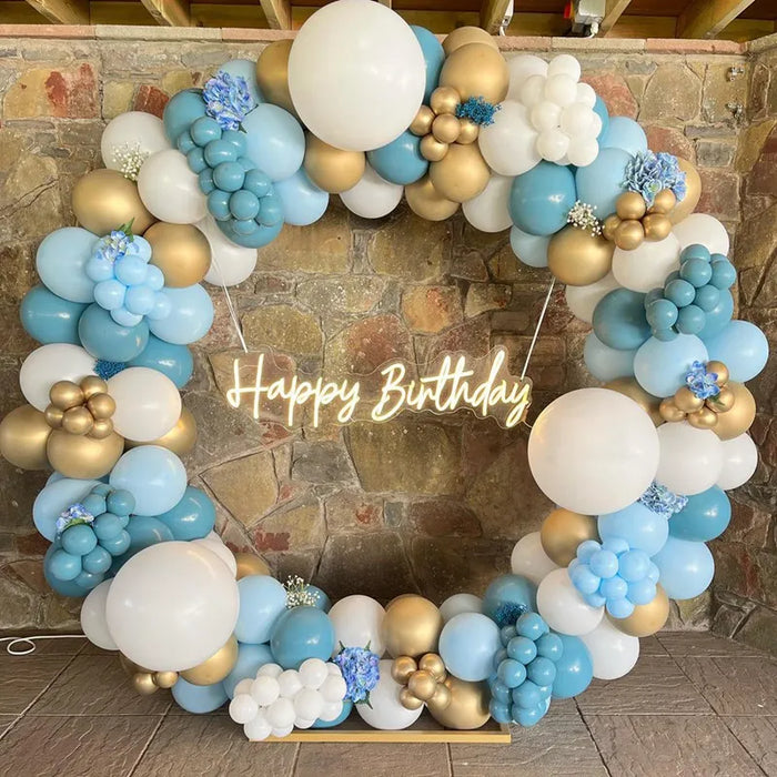 Kit de arco de guirnalda de globos para decoración de bodas y fiestas de cumpleaños para niños y adultos, bolas de látex para baby shower y revelación de género