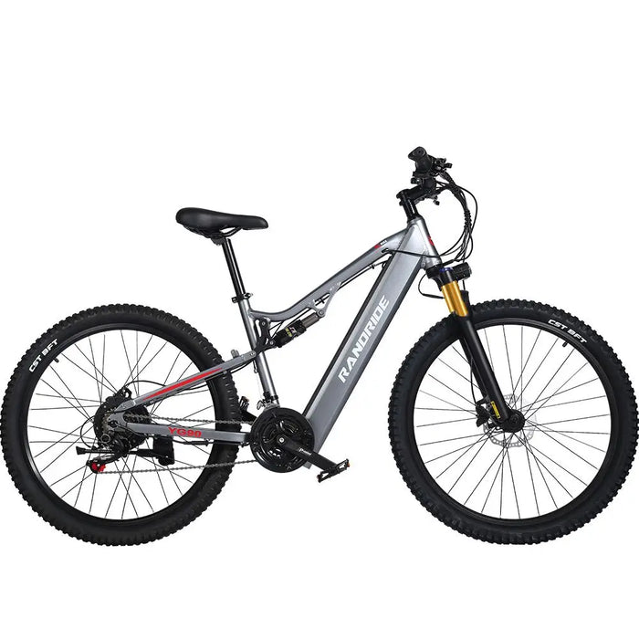 Bicicleta eléctrica GS 1000W 48V17AH con batería de litio, bicicleta de montaña eléctrica de 27,5 pulgadas con amortiguador delantero y trasero