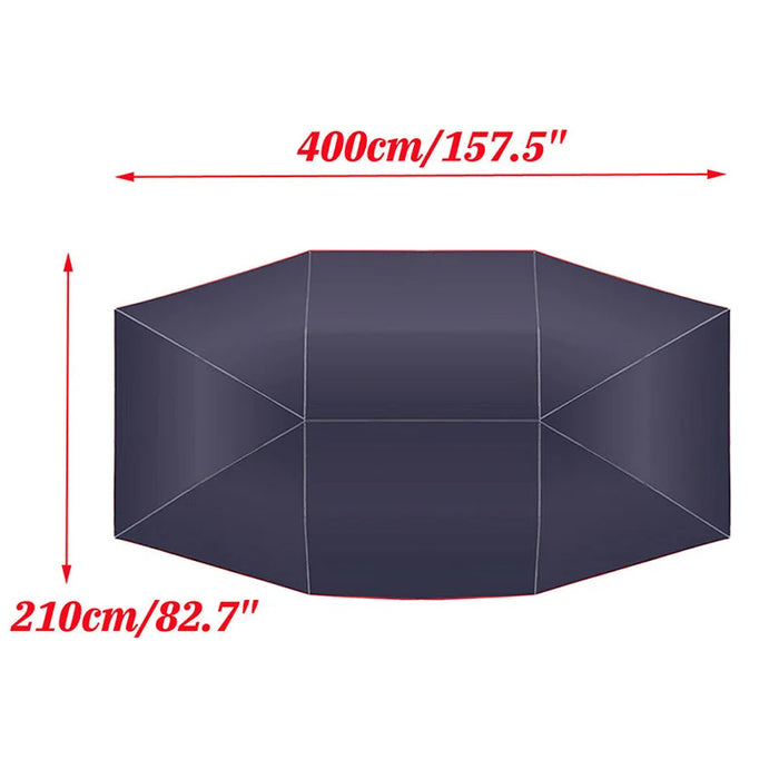 Universeller Auto-Sonnenschutz, Regenschirm, Zelttuch, UV-Schutz, wasserdicht, 4 x 2,1 m