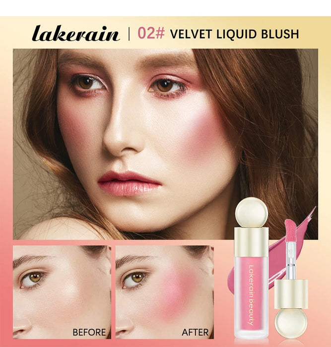 Matte Liquid Blush Velvet Rouge Orange Peach Face Color Lasting Beauty Natural Cheek Color Cream Rouge Makeup 7,5 ml